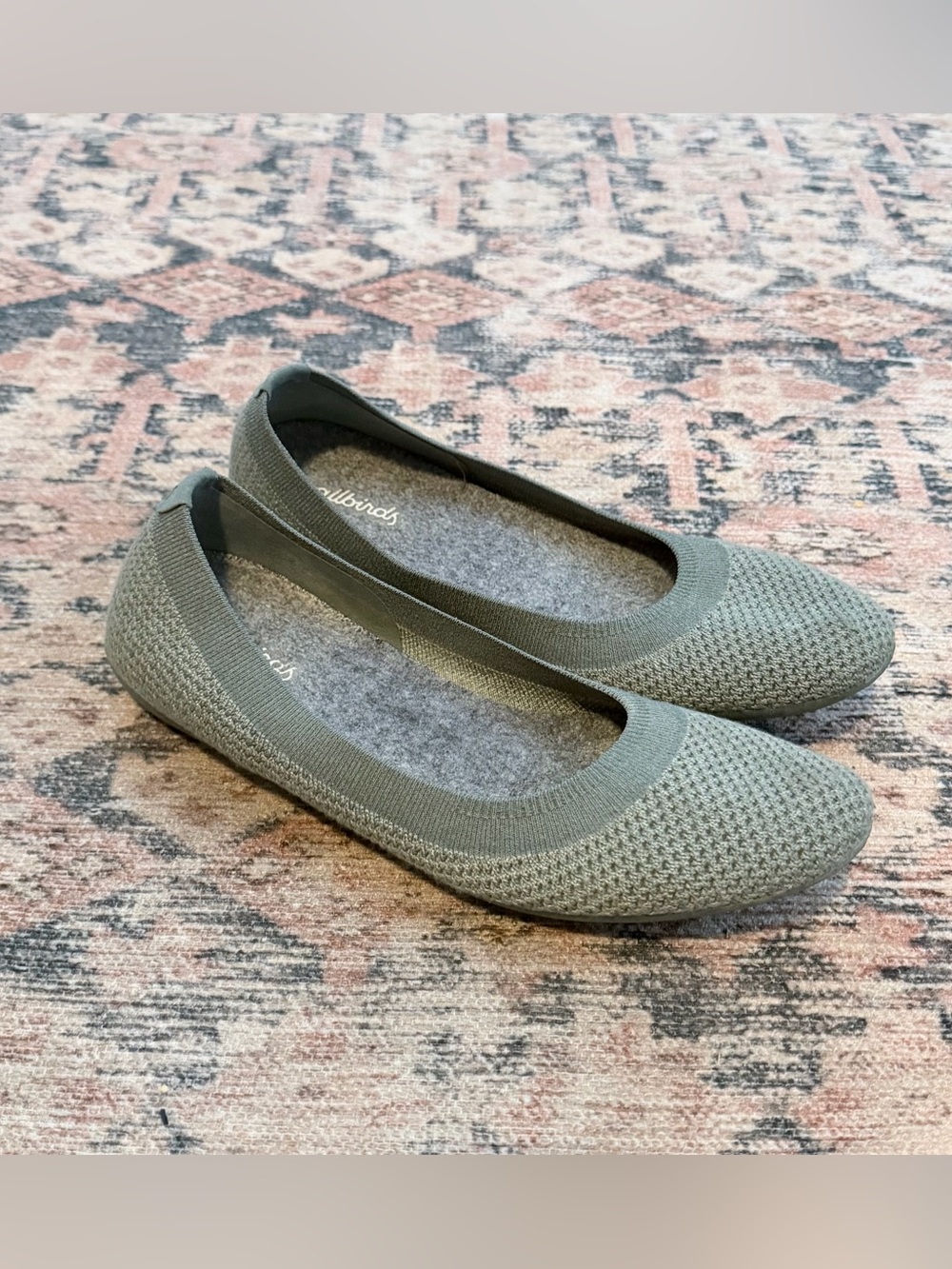 Allbirds Women's Tree Breezers Slip-On Flats in Sage sz8